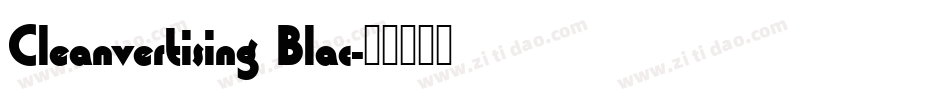 Cleanvertising Blac字体转换